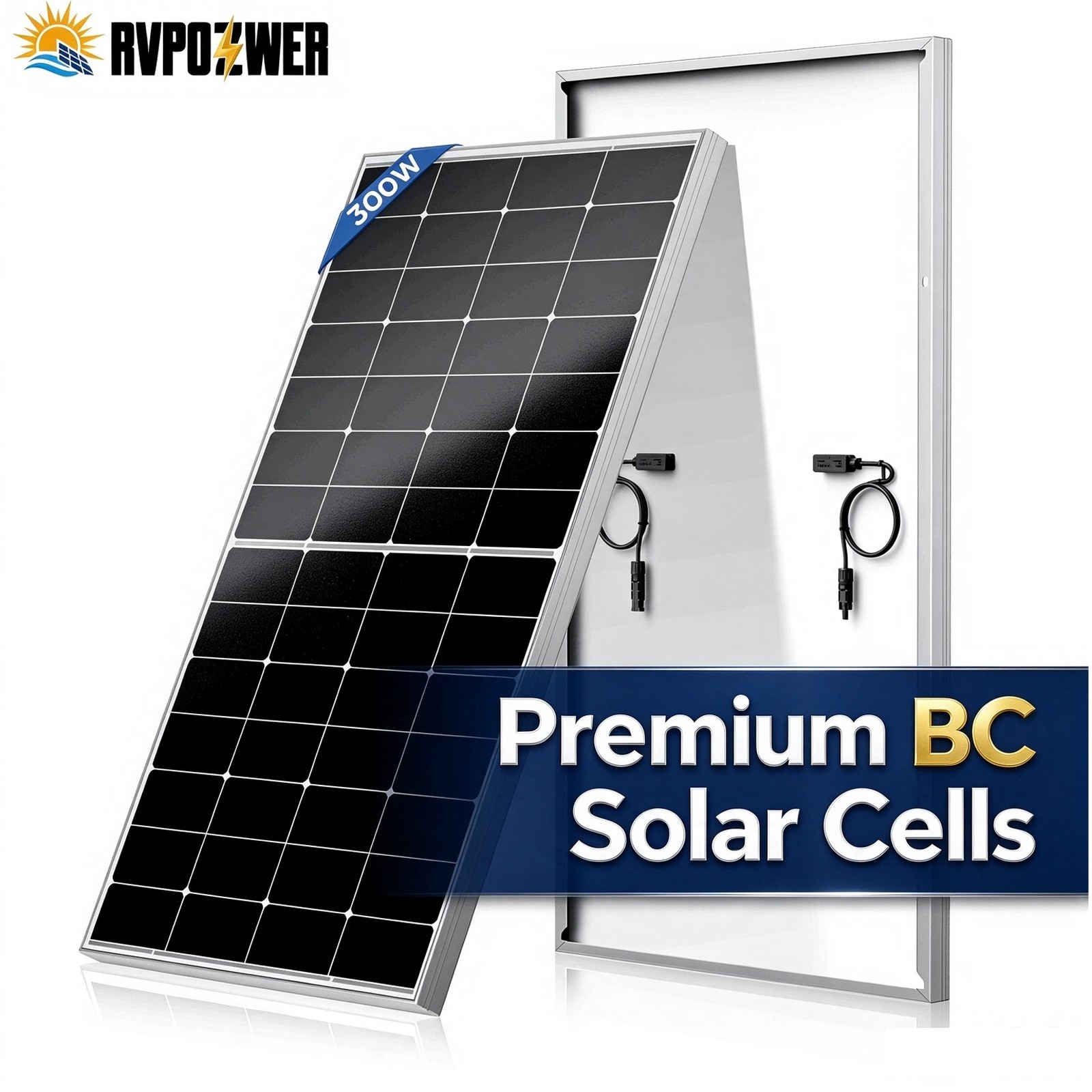 300W Solar Panel  BC Cell High Efficiency 26% Farm Home Shed Rooftop On/Off-Grid