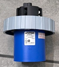 Leviton 560B9W 60-AMP Pin & Sleeve 120/208V 4-Pole 5-Wire Grounding Blue 3PHY picture