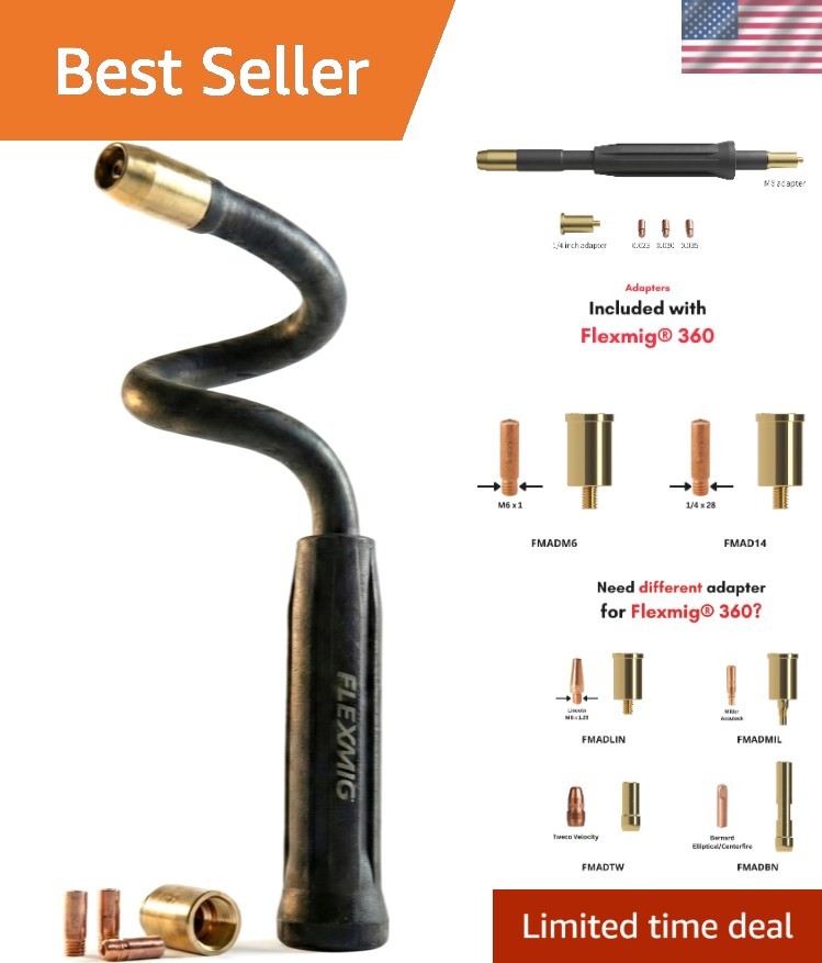 Universal 10 Inch Flexible MIG Gun Extension for Effortless Tight Space Welding Universal 10 Inch Flexible MIG Gun Extension for Effortless Tight Space Welding