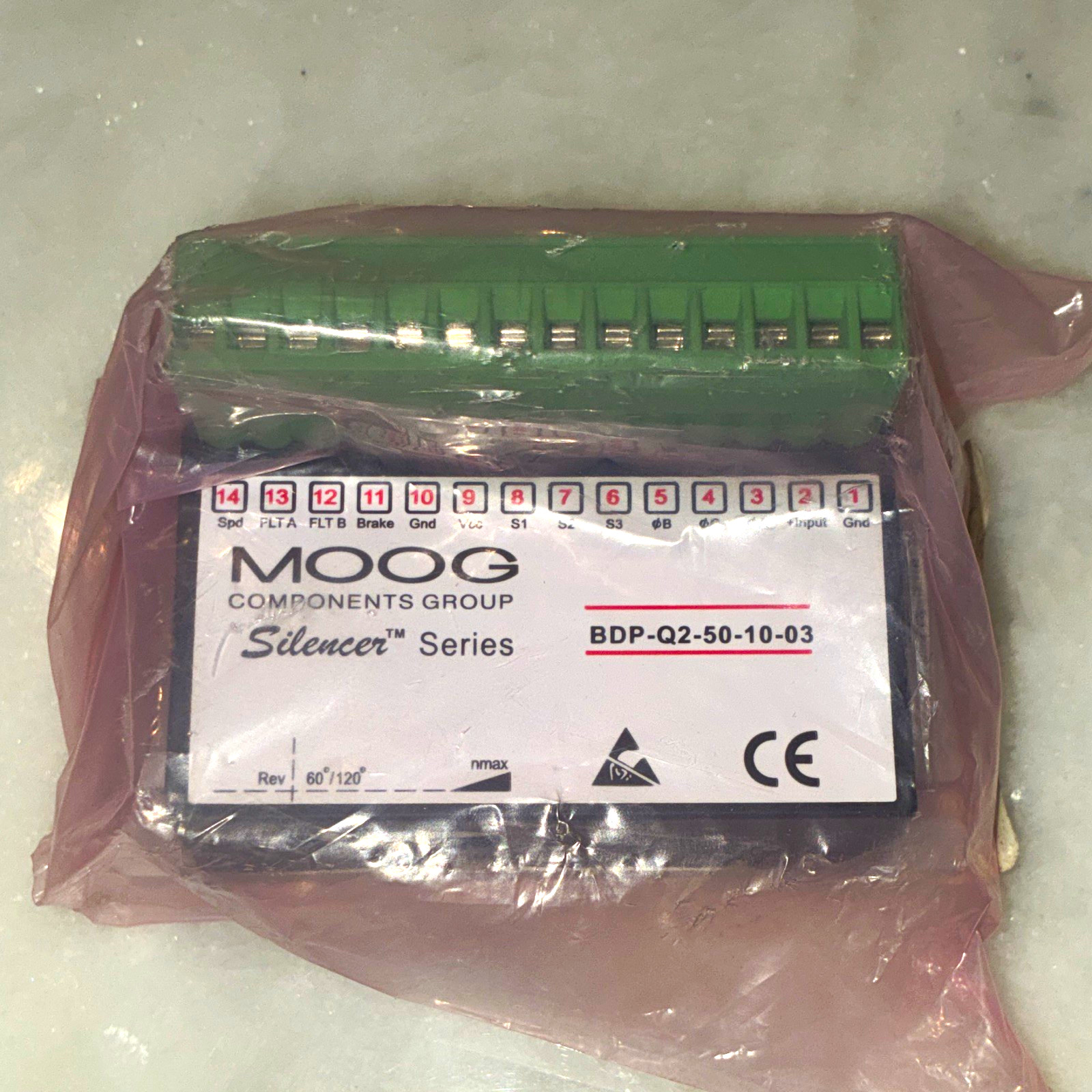 MOOG Silencer Series Servo Drive Module DC Chassis 50A BDP-Q2-50-10-03