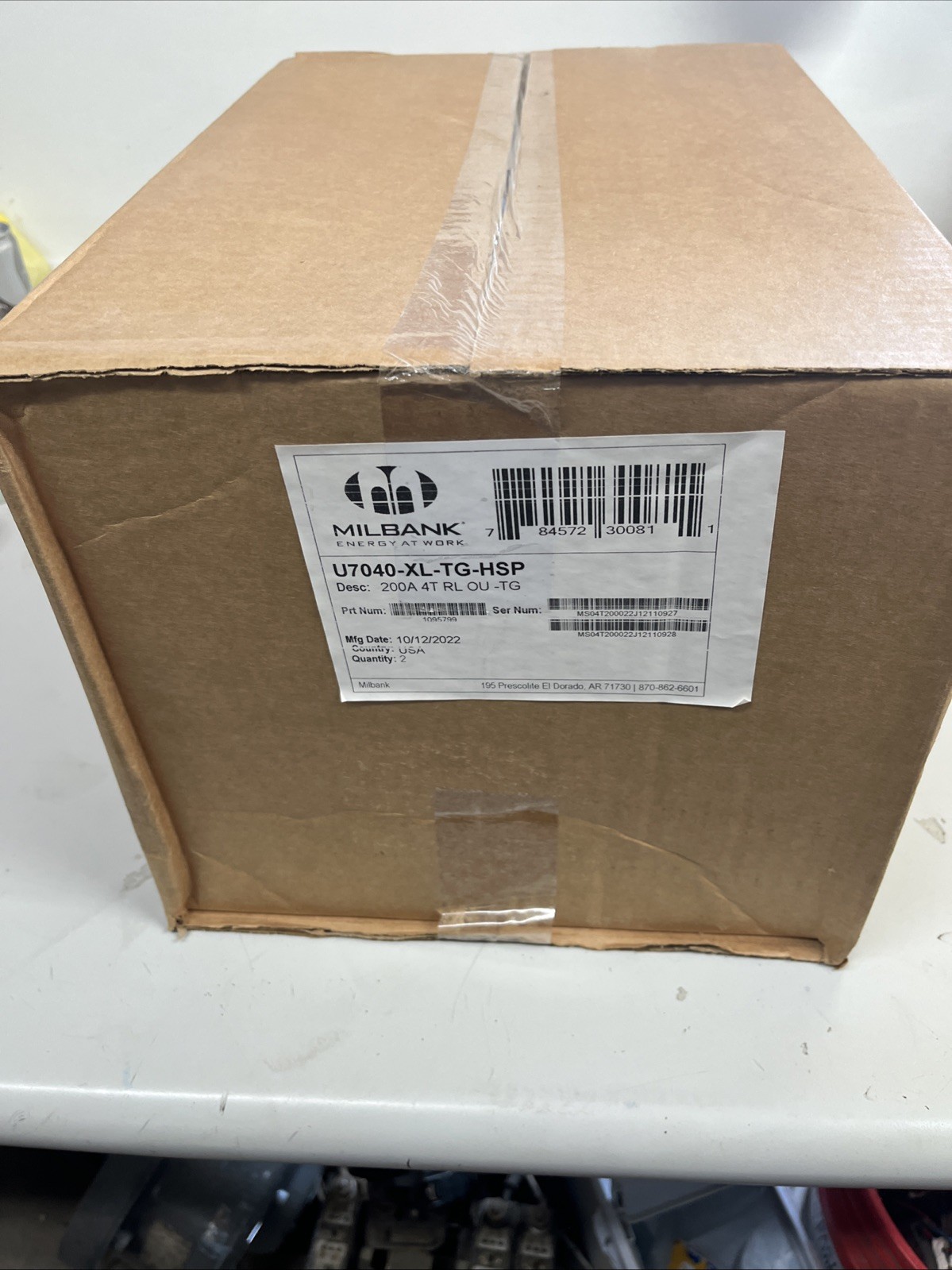 Milbank U7040-XL-TG-HSP 200 Amp 4T RL OU-TG Meter Socket Enclosure Series U-200