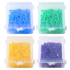 JMU Dental Disposable Dental Colorful Plastic Wedges with hole 100pcs/box picture