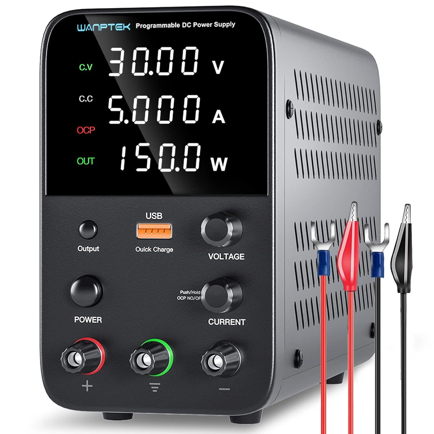 WPS 0-30V/60V 0-5A/0-10A Lab Adjustable DC Power Supply Variable Bench Switching