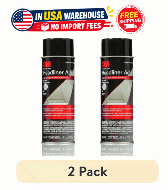 3M Headliner & Fabric Adhesive 18.1 oz 2-Pack 38808 3M Headliner & Fabric Adhesive 18.1 oz 2-Pack 38808