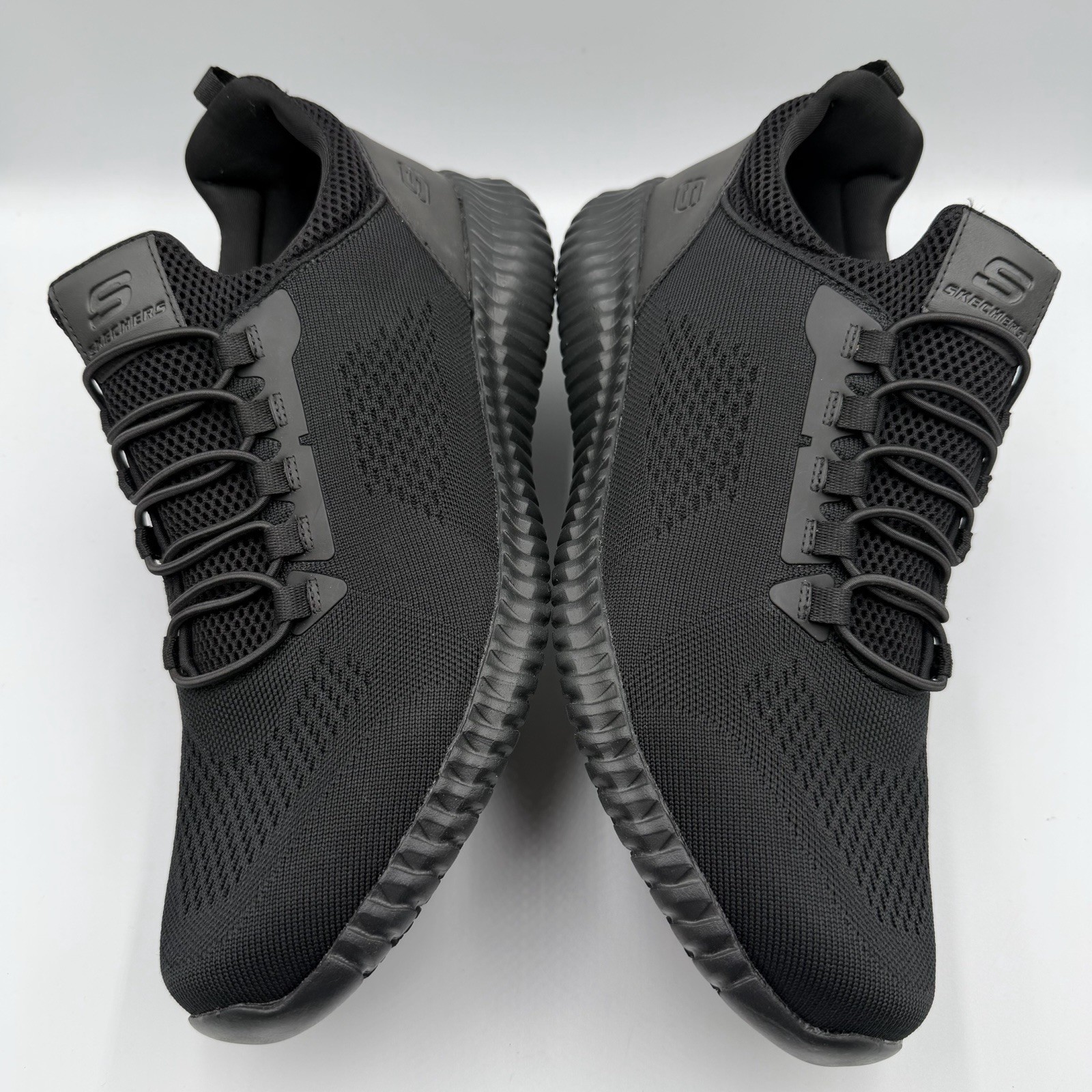 Skechers Cessnock Shoes Men Size 13 Black Work Slip Resistant 77188 NEW