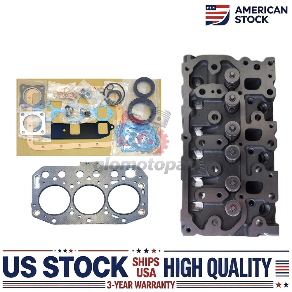 Cylinder Head+Full Gasket Set for Yanmar 3TNV70 3TNV70-GGE 3TNV70-HMF Engine