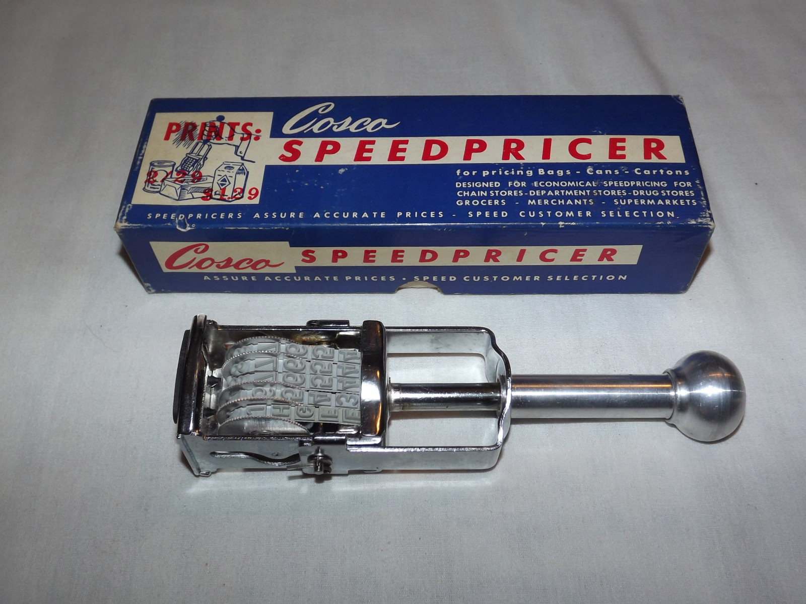 VINTAGE STORE SUPERMARKET COSCO 5 BAND SPEED PRICER IN BOX