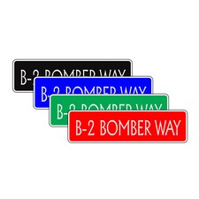 USAF B-2 Bomber Street Sign Air Force Aircraft Military Pilot Plane Ship picture