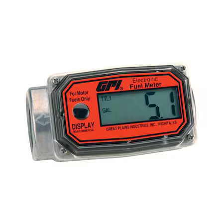 Gpi 01A31gm Flowmeter, Turbine, For Fuel, 1 In. Fnpt