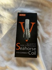 Quartz See-Through Seahorse Series 510 Connect Coil V5.0 4PCS Box Pack picture