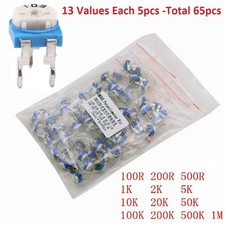 100R-1M RM065 Horizontal Variable Potentiometer Resistor Kit 13 Values Each 5PCS picture