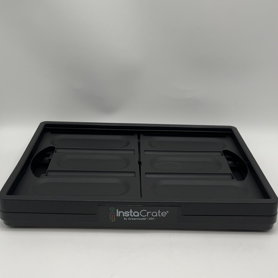 InstaCrate by Greenmade Collapsible Storage Crate with Lid Black USA