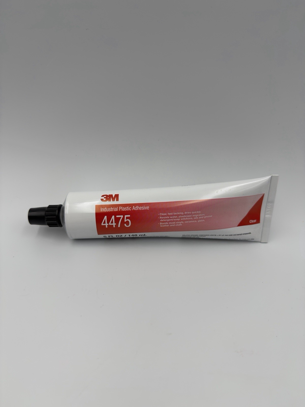 3M Industrial Plastic Adhesive 4475, Clear, 5 Oz Tube, Multiple Available
