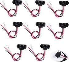 8PCS Right Angle 3 Prong Pigtail Wire Plug for 4