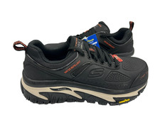 Skechers Men's Arch Fit Road Walker Lace Up Work Shoes Black Size:10 147Q picture