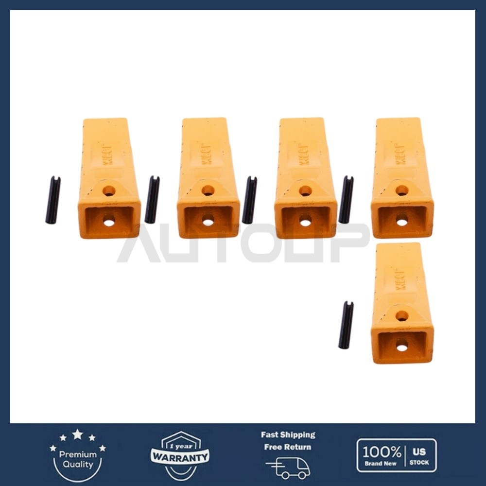 For Digging Buckets 5PK X156L Long Bucket Teeth Dirt Teeth + P156 Roll Pins New