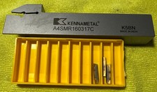 KENNAMETAL  A4SMR160317C  & 3 Grooving Inserts A4G0300M03P04GUP KCU10B (.118 W) picture