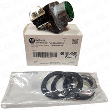 New Allen-Bradley 800T-A1A * Momentary Push Button, Green picture