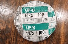 Southwire 14/2 UF-B Outdoor Solid Copper Wire 100' Roll 600V picture