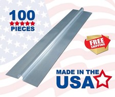 100 - 4' Omega Aluminum Radiant Floor Heat Transfer Plates for 1/2
