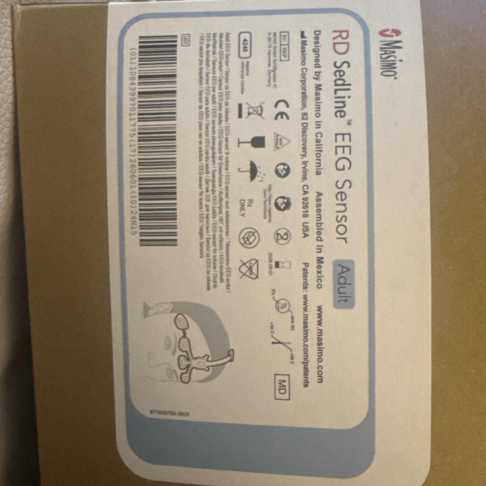 MASIMO 4248 Sedline EEG Sensor Expiration 2026 Lots Of 10 X 1 Price