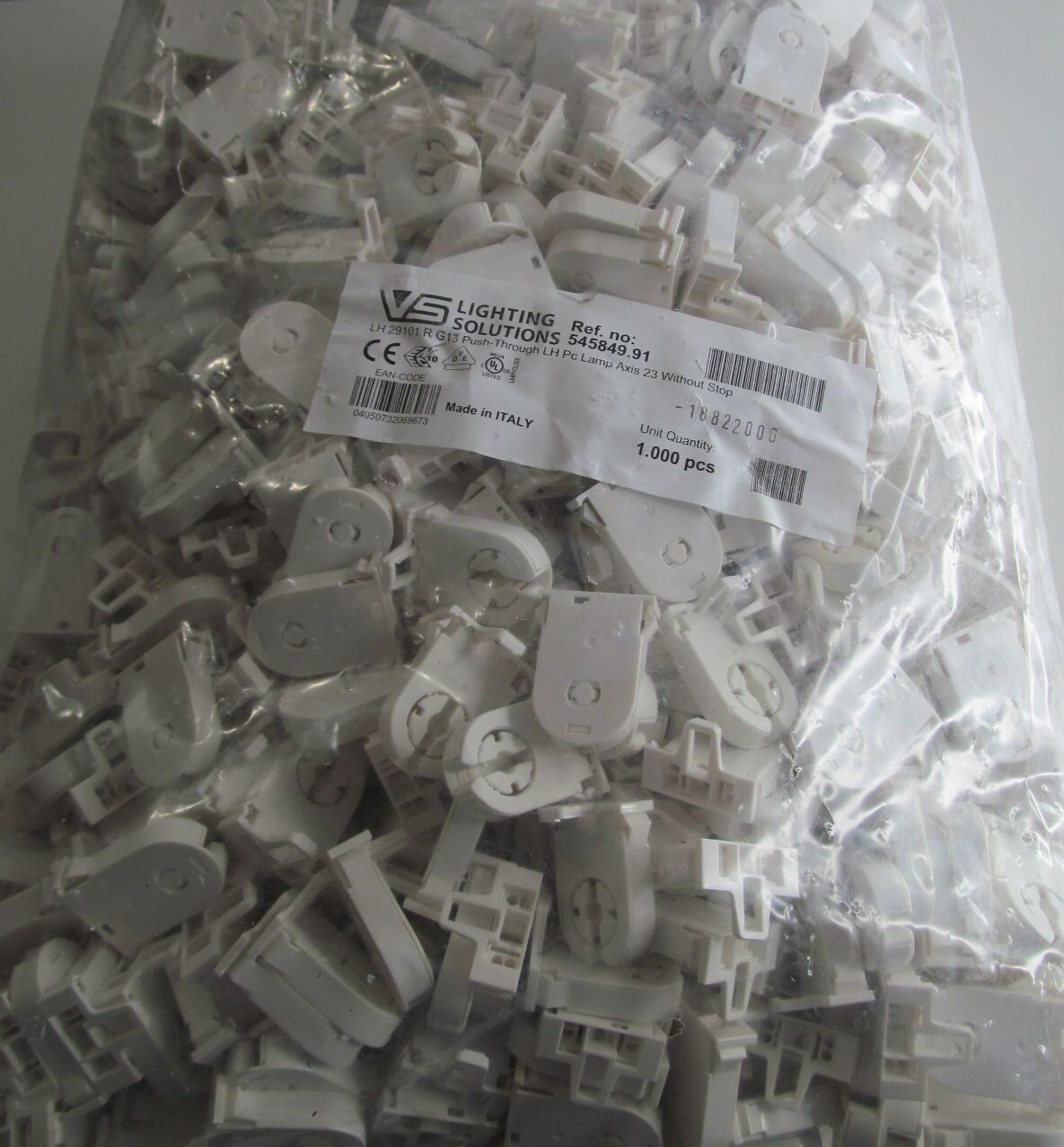 1000 T8/T12 T140 G13 MEDIUM BI-PIN NON-SHUNTED TOMBSTONE PUSH-FIT LED LAMPHOLDER