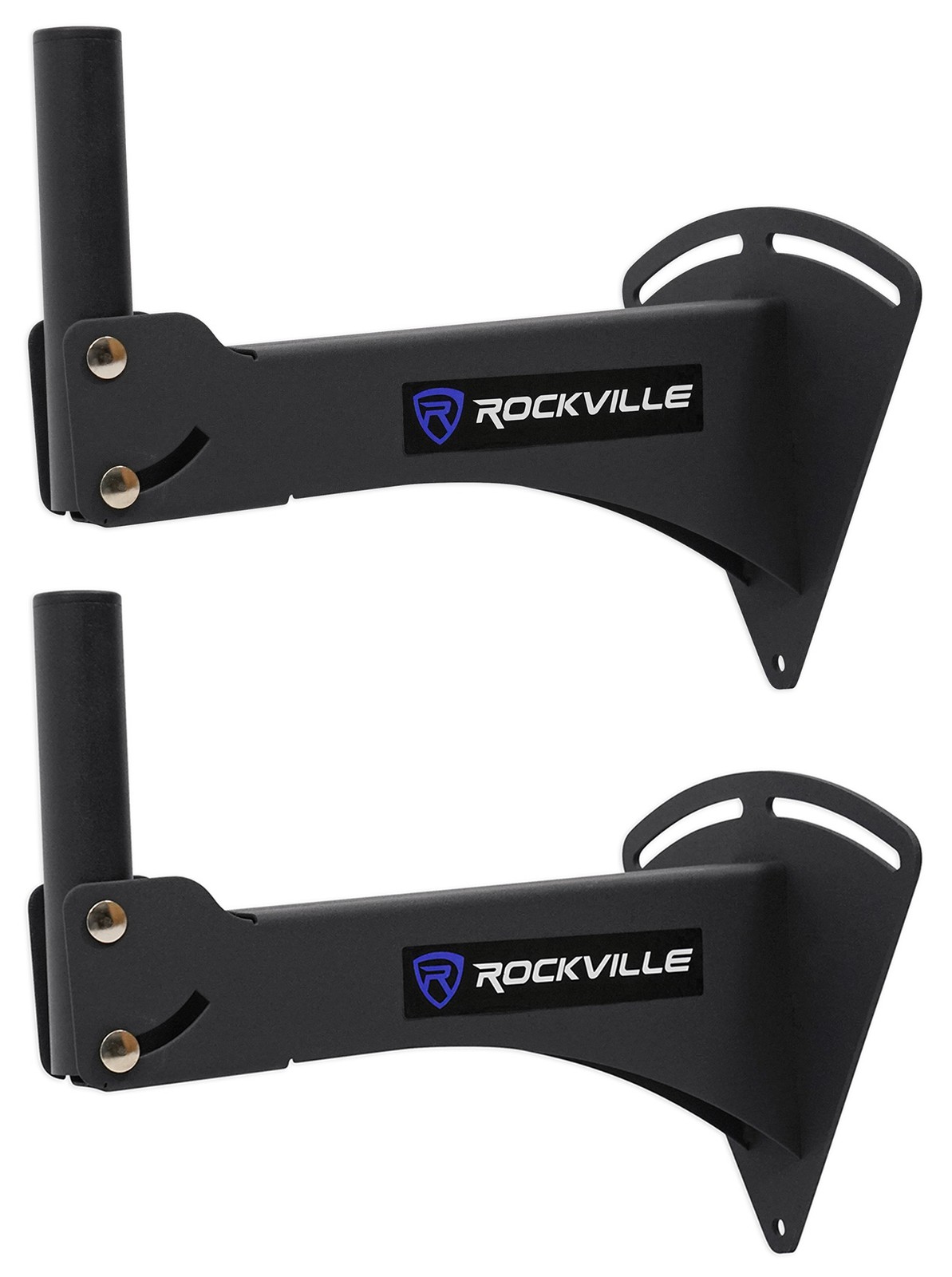 (2) Rockville RPW20 Wall Mount PA Speaker Brackets For Restaurant/Office/Bar