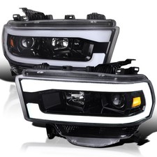 Jet Black Projector Headlights w/LED Bar picture