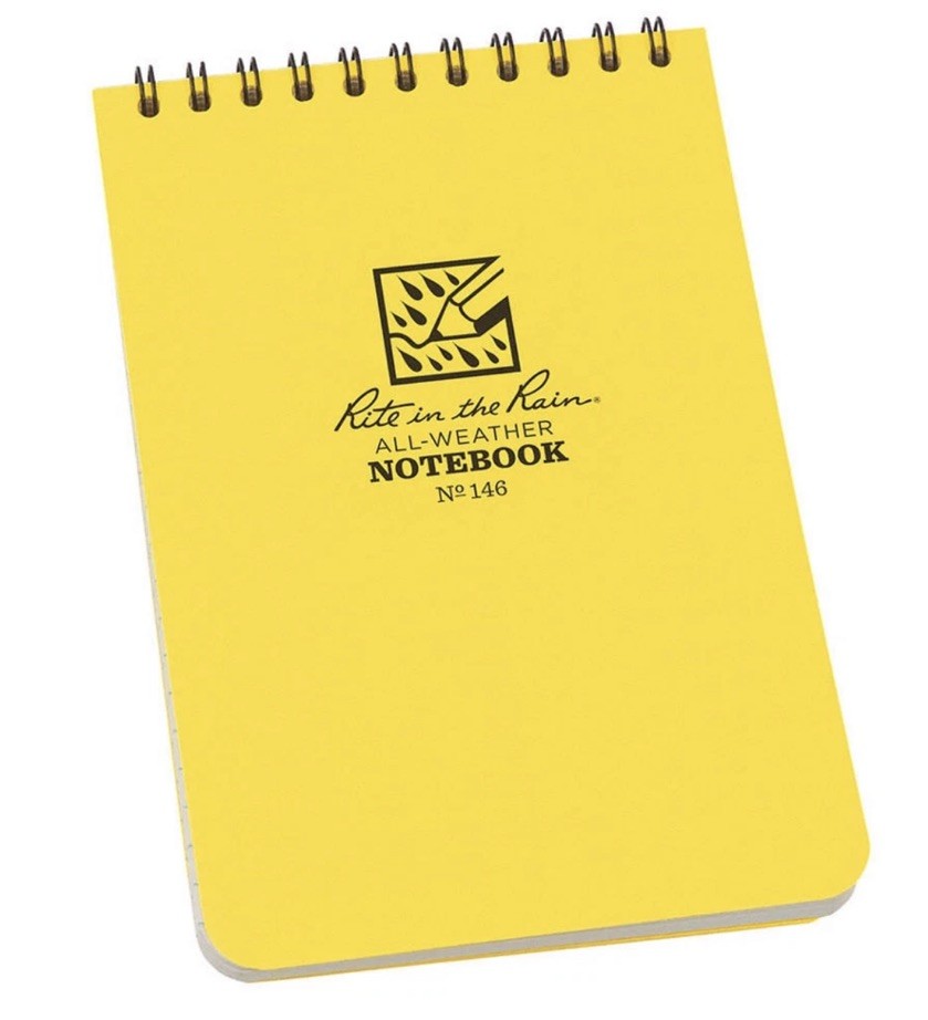 RITE IN THE RAIN 146 Notebook,Wirebound Made In The USA 4” X 6” Waterproof Paper