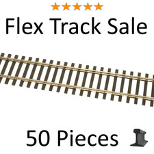 Peco HO Scale ~ New 2026 ~ Code 83 Flexible Flex Track With Wood Ties SL-8300-50 picture