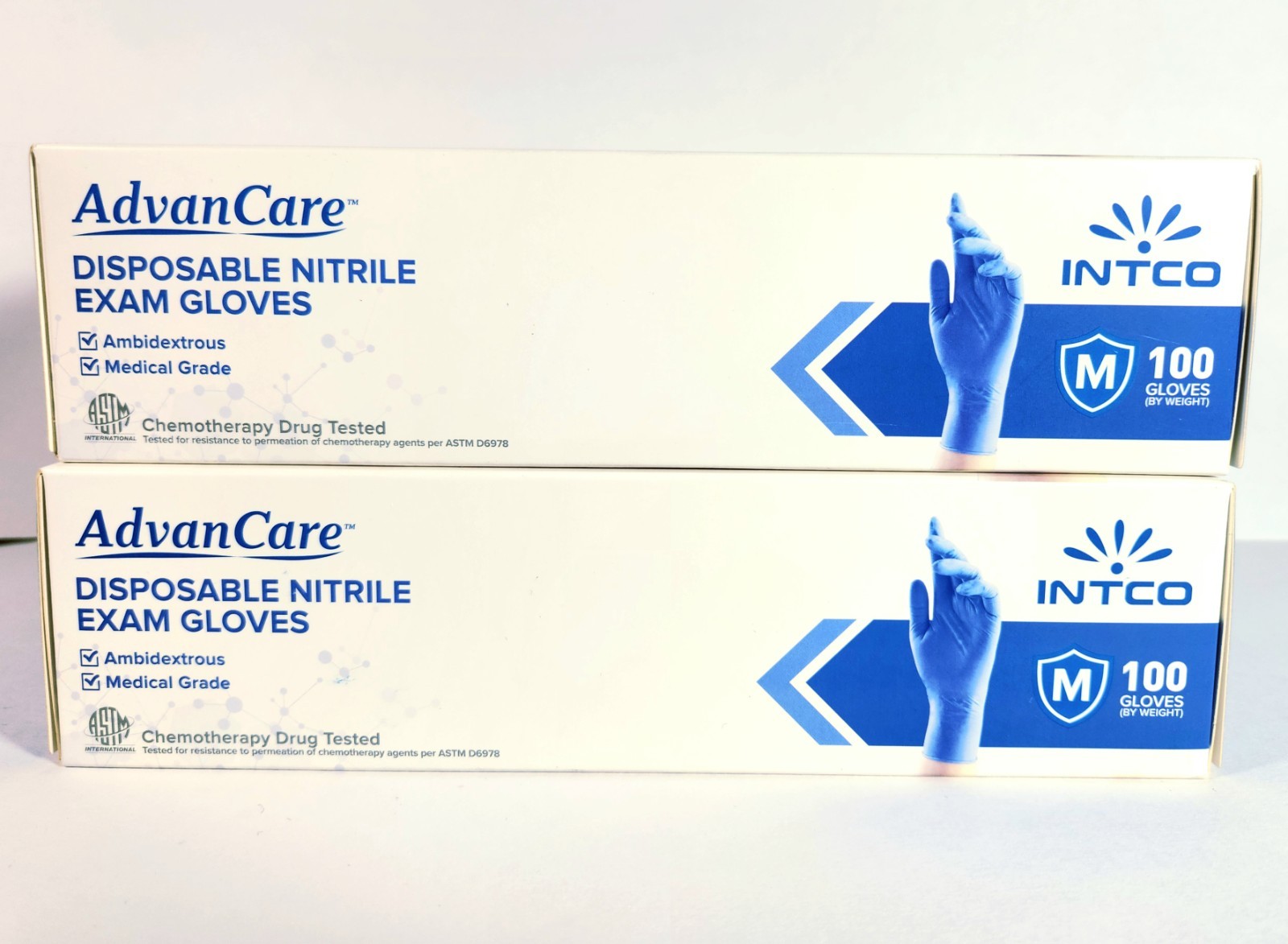 200 pcs Nitrile Gloves  Advan Care glove Powder-Free M-Size 