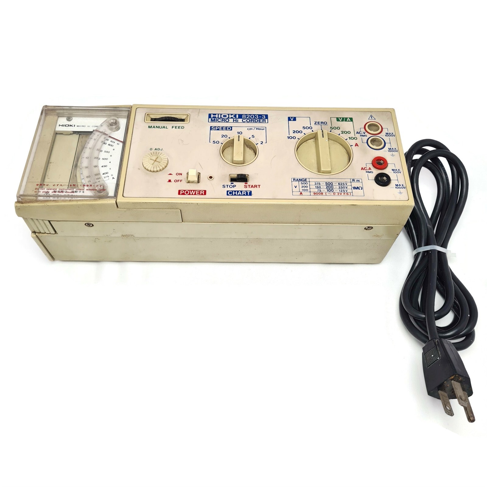 Hioki 8203-3 Micro Hi Corder. For Parts Only. Made in Japan
