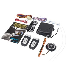 9pcs Car Keyless Entry Engine Start Alarm System Push Button Remote Starter S... picture