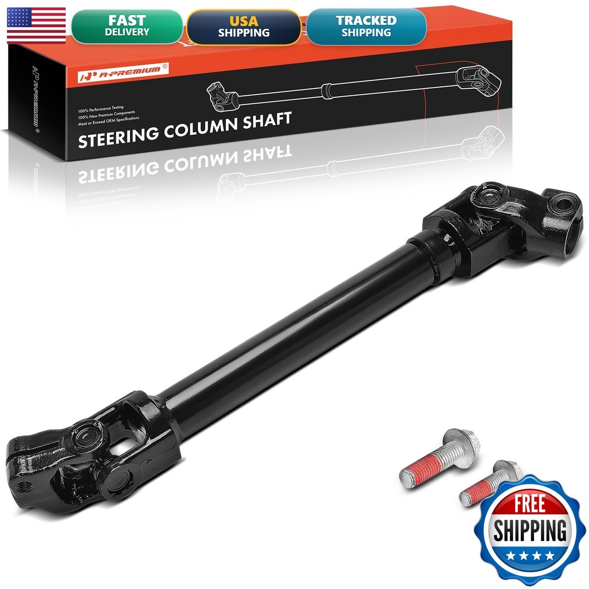 A-Premium Lower Steering Column Shaft with U-Joint Coupler