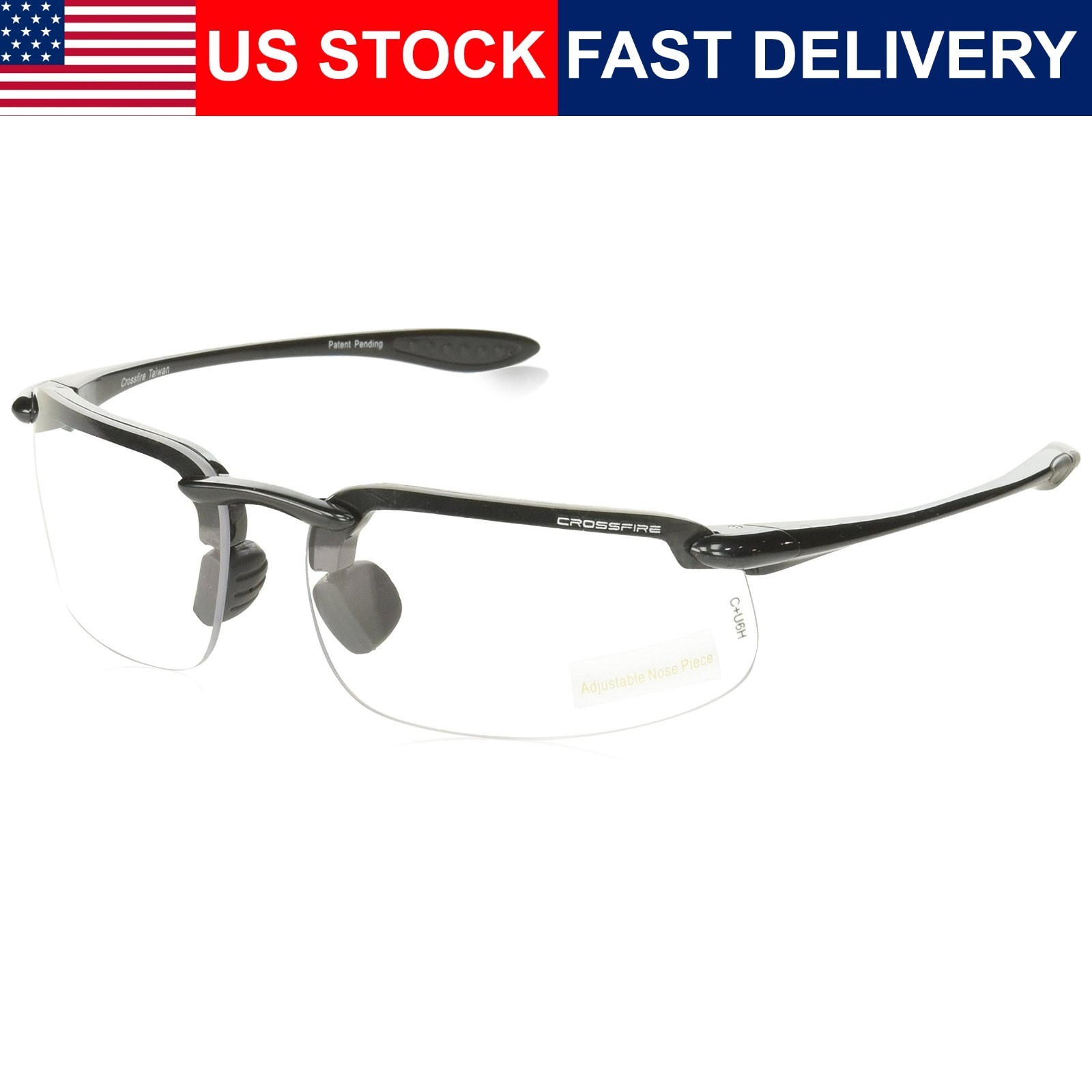 Radians ES4 Magnifier Safety Eyewear Pearl Gray Frame Clear Lens 1.5 Diopter