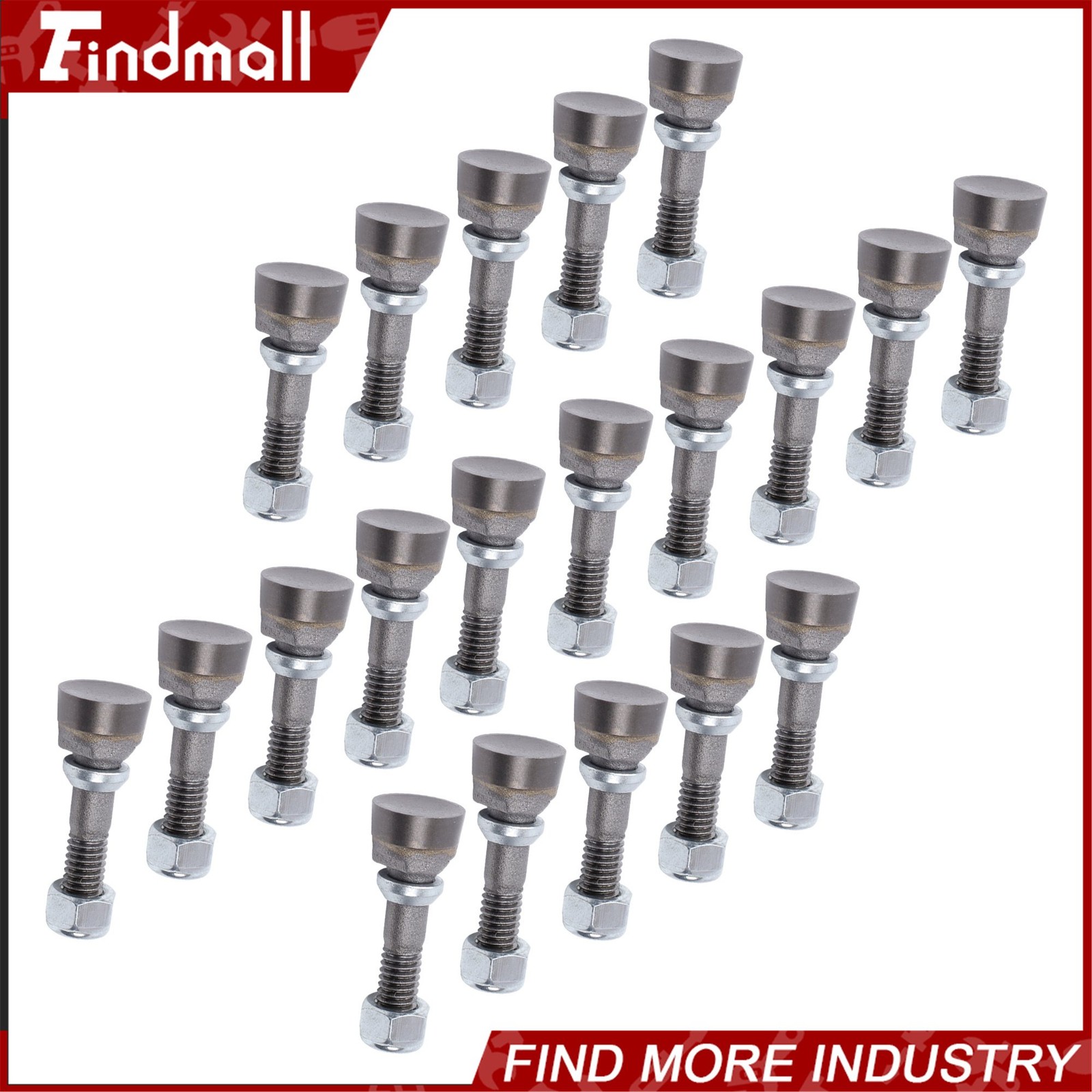 Findmall 20 Pcs Stump Grinder Teeth Compatible 500 Replace For Stump Removal