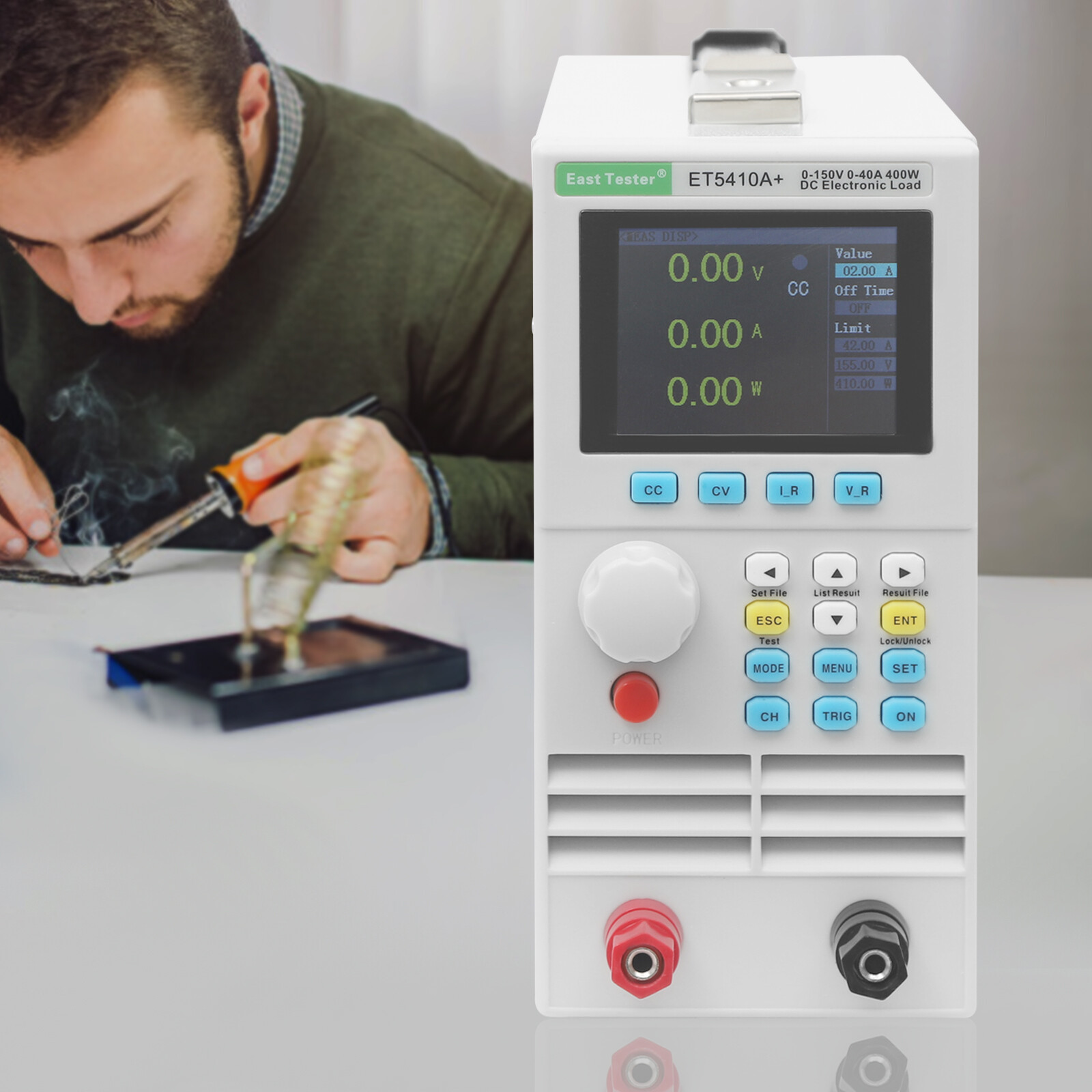 High Accuracy ET5410A+ Electronic Digital Load Tester Single Channel 150V 0-40A
