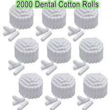 2000x Dental Cotton Rolls Premium Quality Size #2 Medium Nonsterile, 3/8