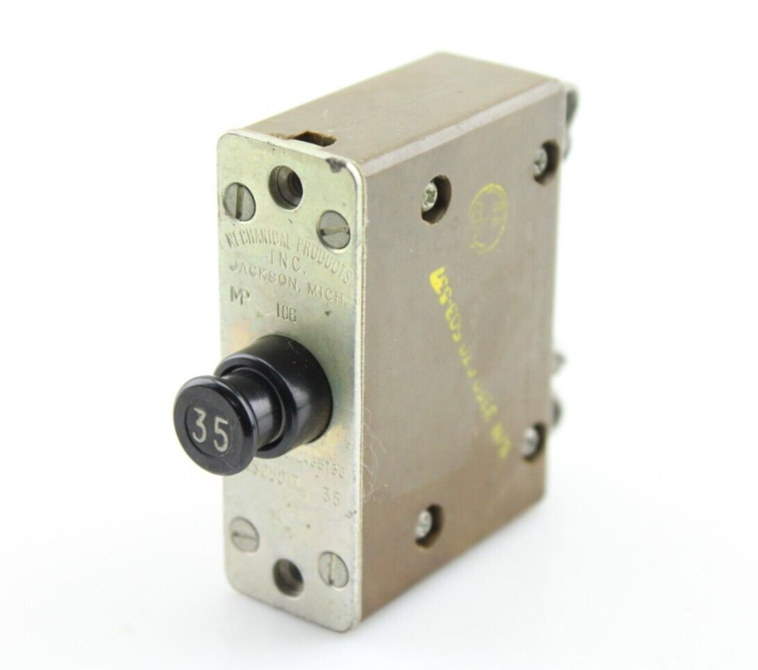 NOS Qty 1 MS25017-35 35A Aircraft Circuit Breaker Mechanical Products Mil Spec