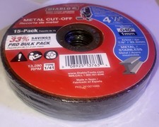 DIABLO DBD045040115F, 4-1/2” x 0.040” x 7/8” Thin Kerf Cut-Off Discs (15-Pk) picture