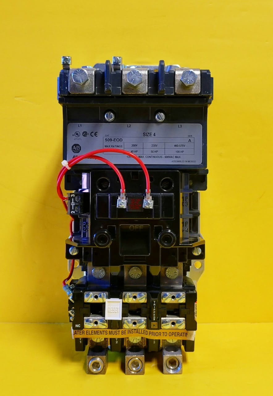 Allen Bradley 509-EOD /A | 509 NEMA Size 4 Motor Starter 135A 110/115-120V Coil