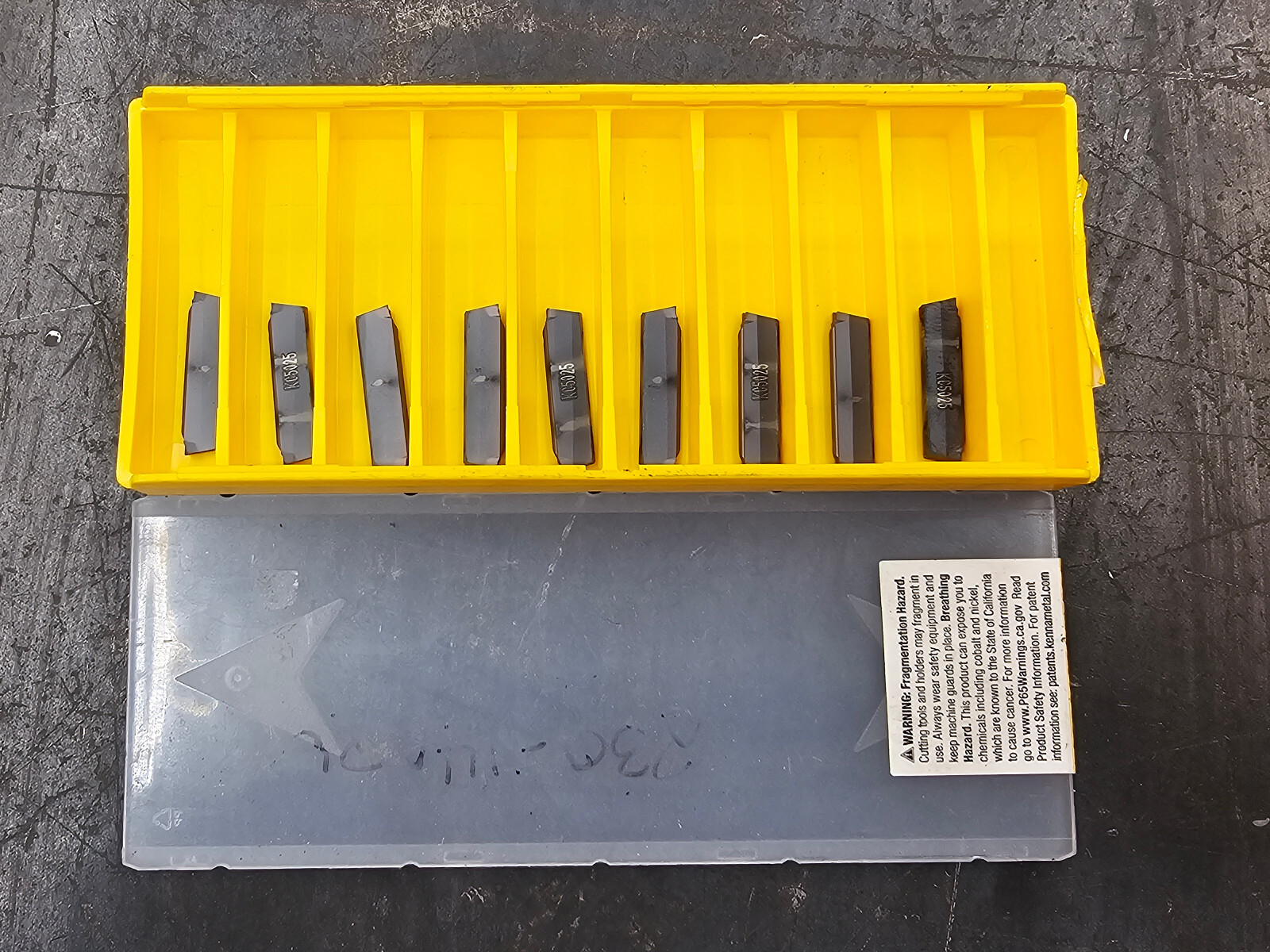 Qty 9 Kennametal A4 A4C0205L10CF02 2979110 KC5025 Carbide Parting Cut-Off Insert