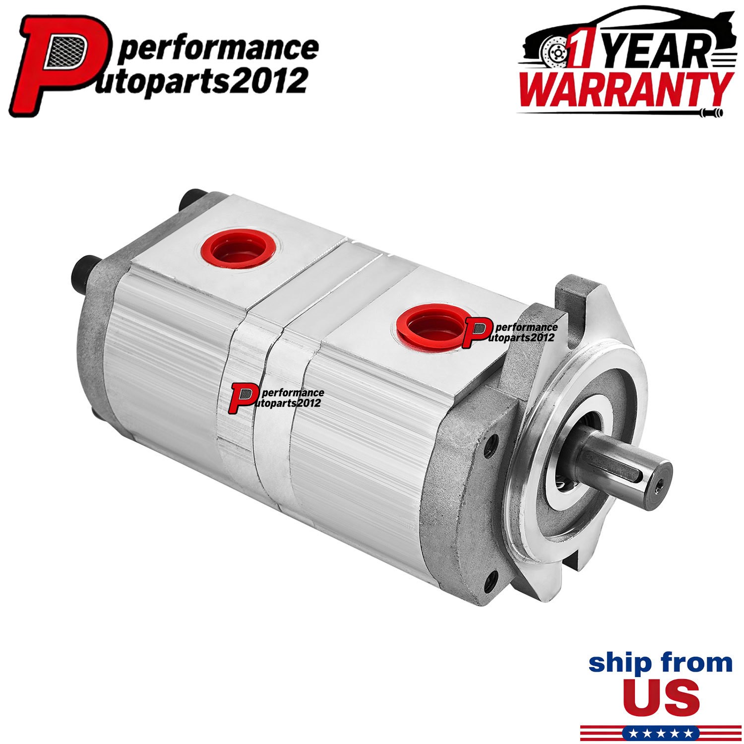 HGP-33A-F8/8R Hydraulic Double Gear Pump Shaft Φ19.05mm For Excavators & Loaders