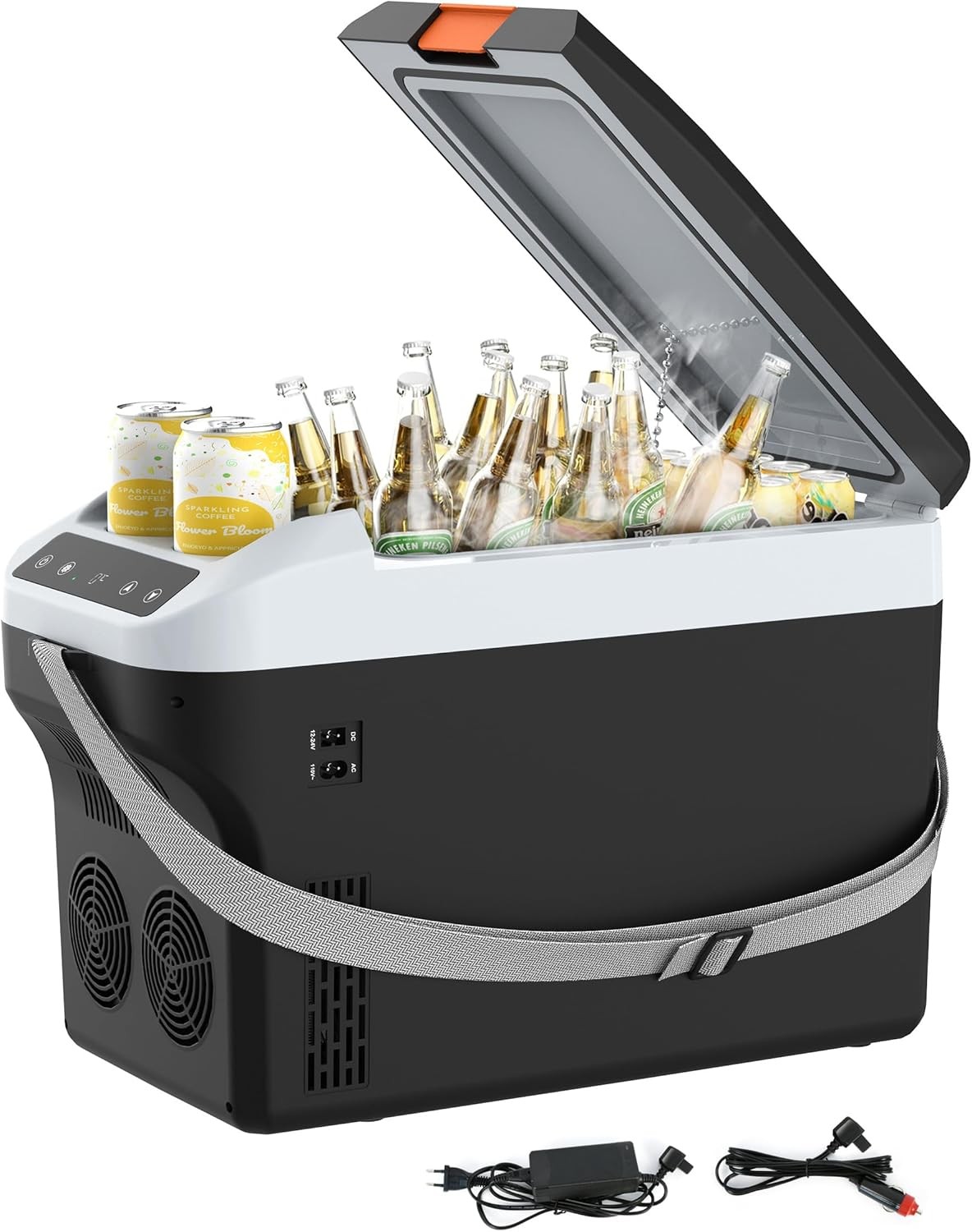 12V Car Refrigerator Cooler Warmer 23 Quart (22L) Portable Electric Car Cooler