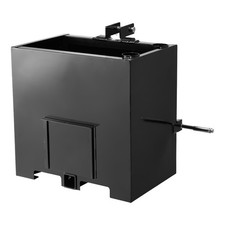 Ballast Box 3 Point Category 1 Tractor 5ft³ Capacity 800lb Black Quick Hitch picture