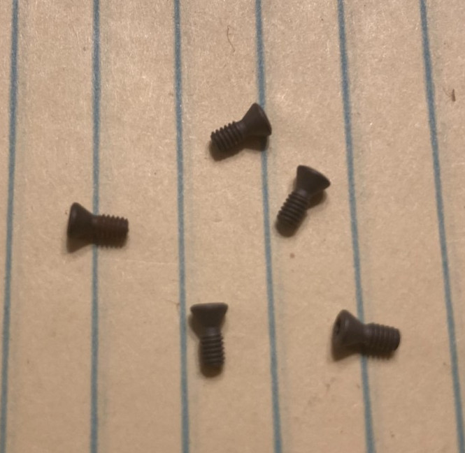 5 pcs Kennametal MS1023 Screws for Indexable Tooling 5 pcs Kennametal MS1023 Screws for Indexable Tooling