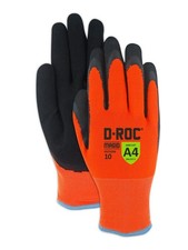 MAGID D-ROC ANSI A4 Waterproof Thermal Sandy Nitrile Work Gloves 6 Pairs 3XL picture