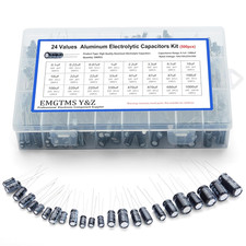 500Pcs 24-Value Aluminum Electrolytic Capacitors Assortment Kit | 0.1Uf-1000Uf picture