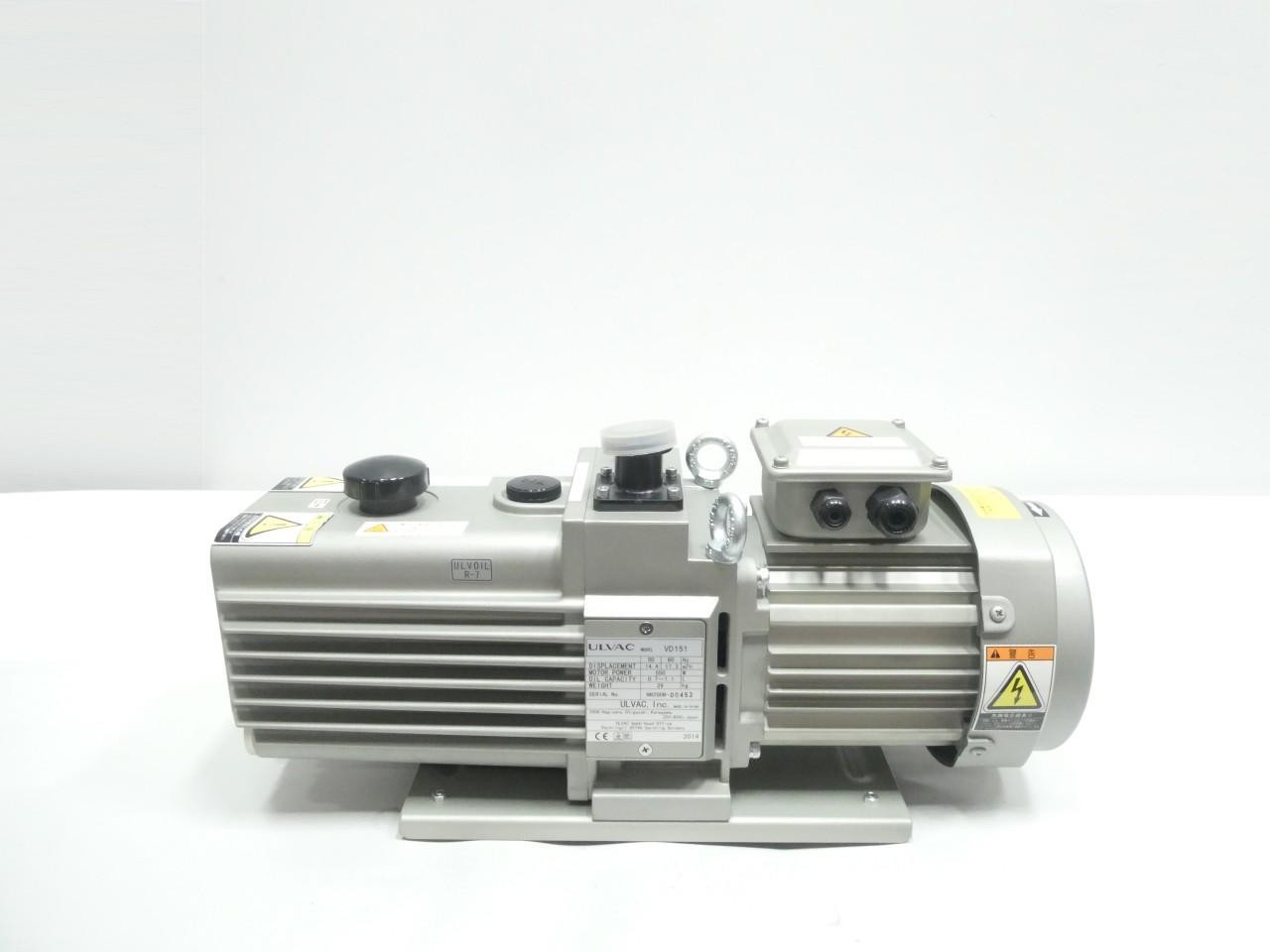 Ulvac VD151 Oil Rotary Vacuum Pump 17.3m3/h 550w 230/460v-ac