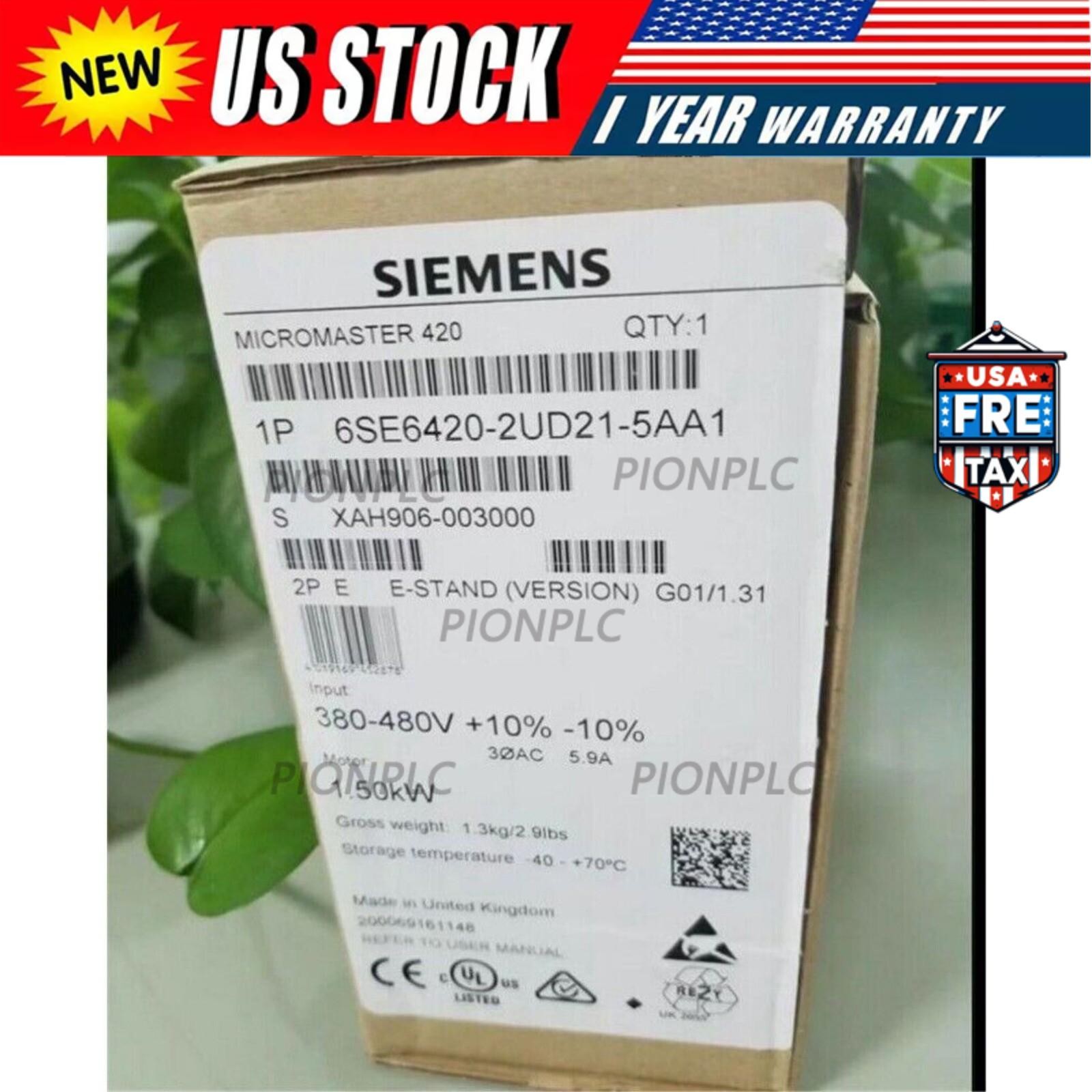 New Siemens 6SE6420-2UD21-5AA1 6SE6 420-2UD21-5AA1 MICROMASTER420 without filter